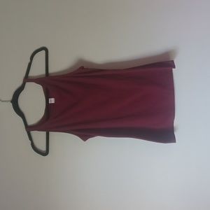 NOBO Tank Top Womens Small Maroon, Spaghetti Straps